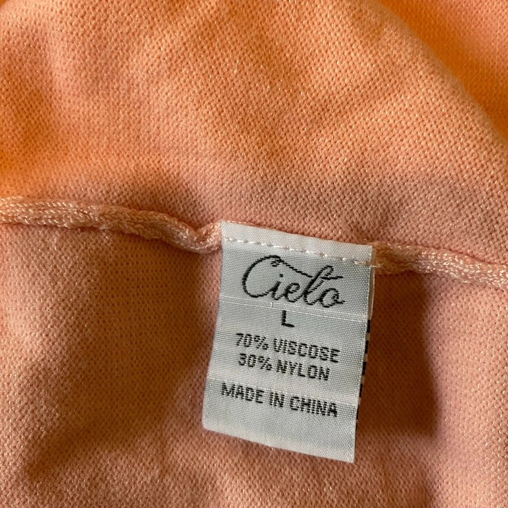 Cielo Soft Pink Open-Front Cardigan Size L